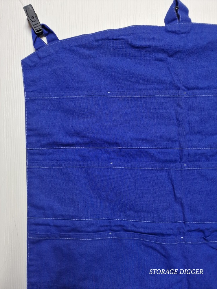 PJG Pocket Peeper Accessory Organizer Kids Navy Blue Wall Hanging Rectangular