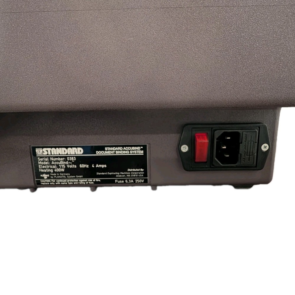 Standard AccuBind Pro Thermal Document Binding System