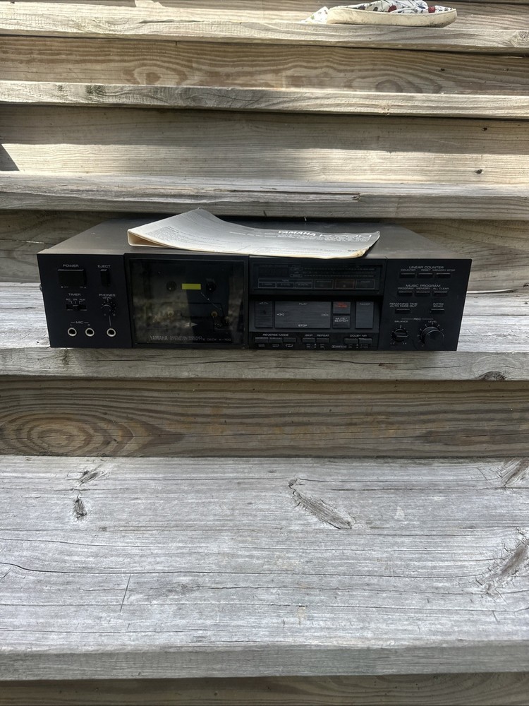 YAMAHA K-700 AUTO-REVERSE STEREO CASSETTE DECK Partly Tested