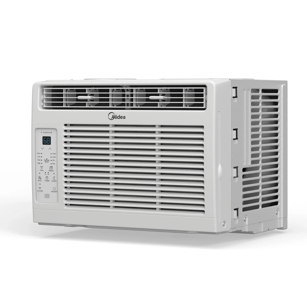 Midea 5,000 BTU Window Air Conditioner, Remote, Programmable Timer, White