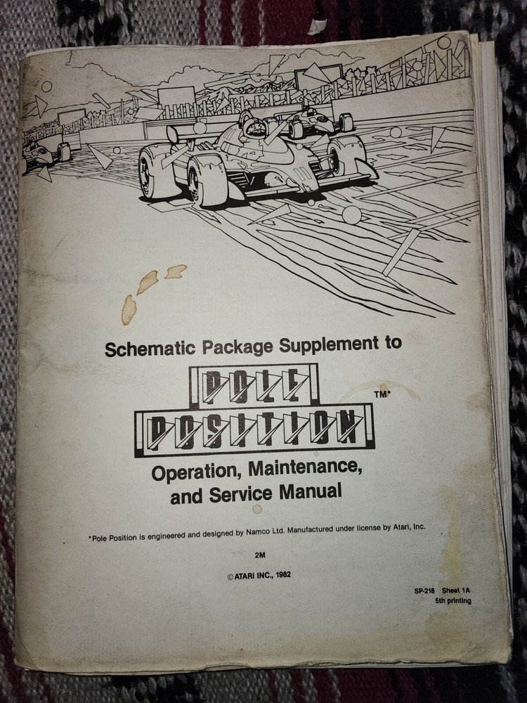 Pole Position Manual & Schematics Arcade