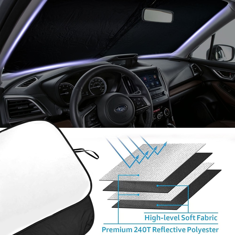 For 2015-2018 Subaru Forester Windshield Sunshade Sun Visor Protector UV Block