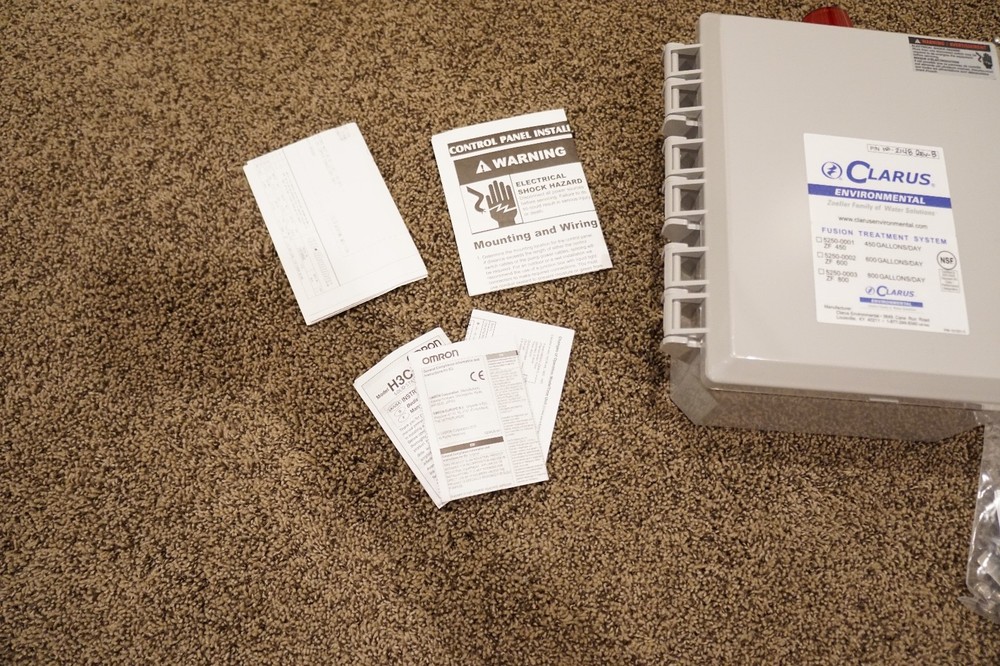 New Clarus Environmental 10-2148 Fusion Simplex Control Panel 120V/1PH/4X/0-7A