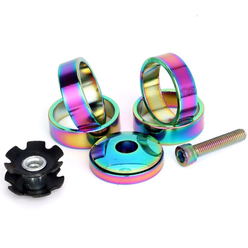 Front Fork Rings Spacer Replacement Road Bike Headsets Stem Washers Enduring