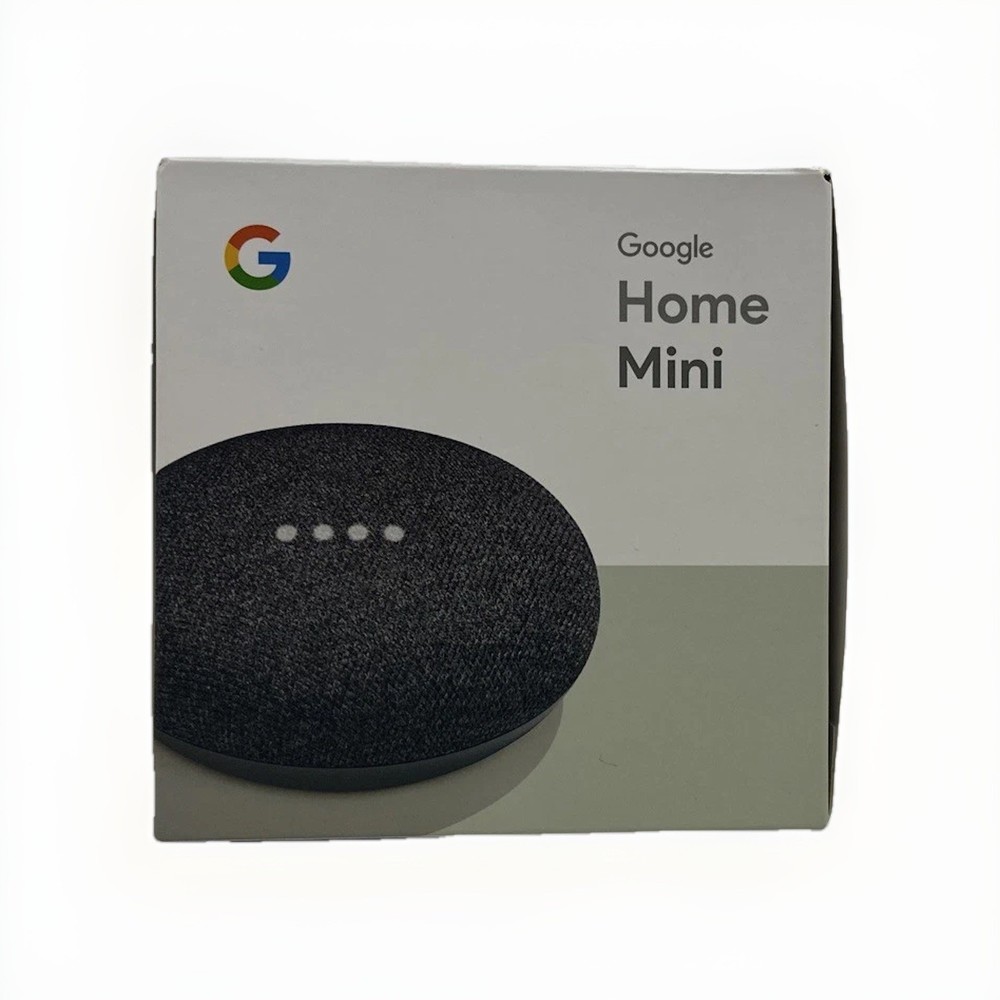 Google Home Mini Smart Assistant Speaker Charcoal (GA00216-US) EUC Never Used
