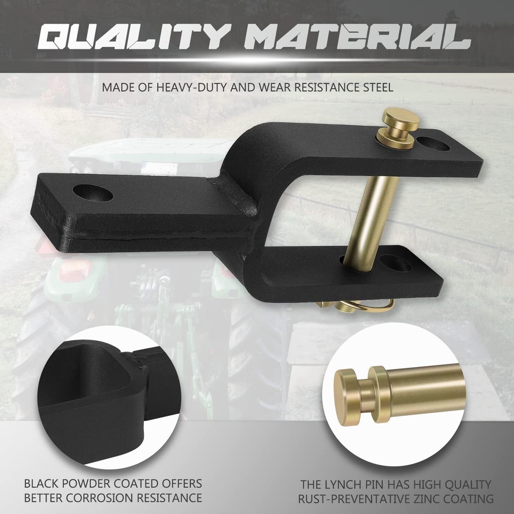 3 Point Versatile Quick Hitch Adapter Bracket Fit for Category 1 Quick Hitch