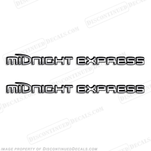 Fits Midnight Express Decals - Chrome