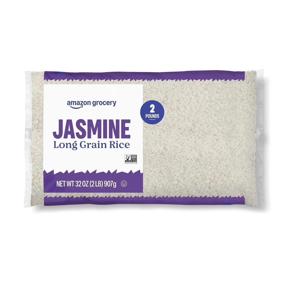 Jasmine Long Grain Rice, 2 lb (Previously Amazon Fresh, Packaging May Vary)