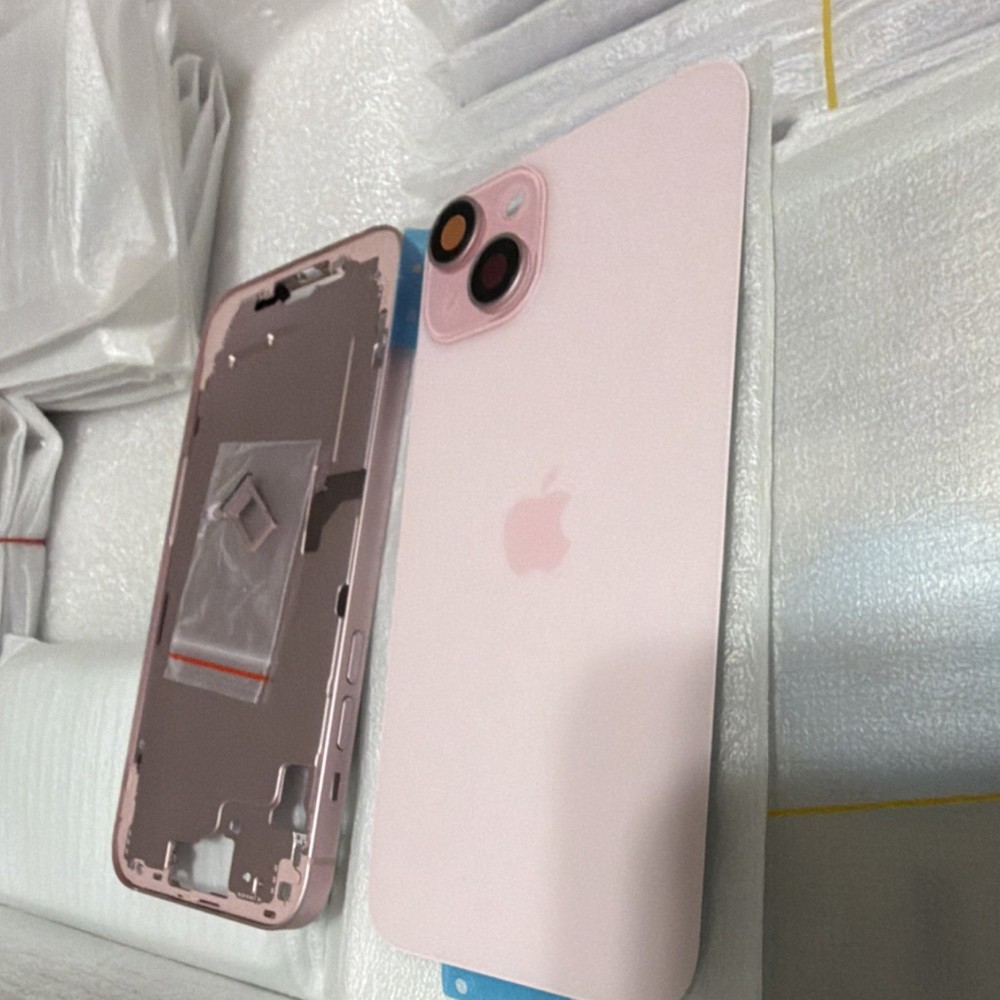 Apple iPhone 15 Plus Pink Housing Frame Back Cover Replacement