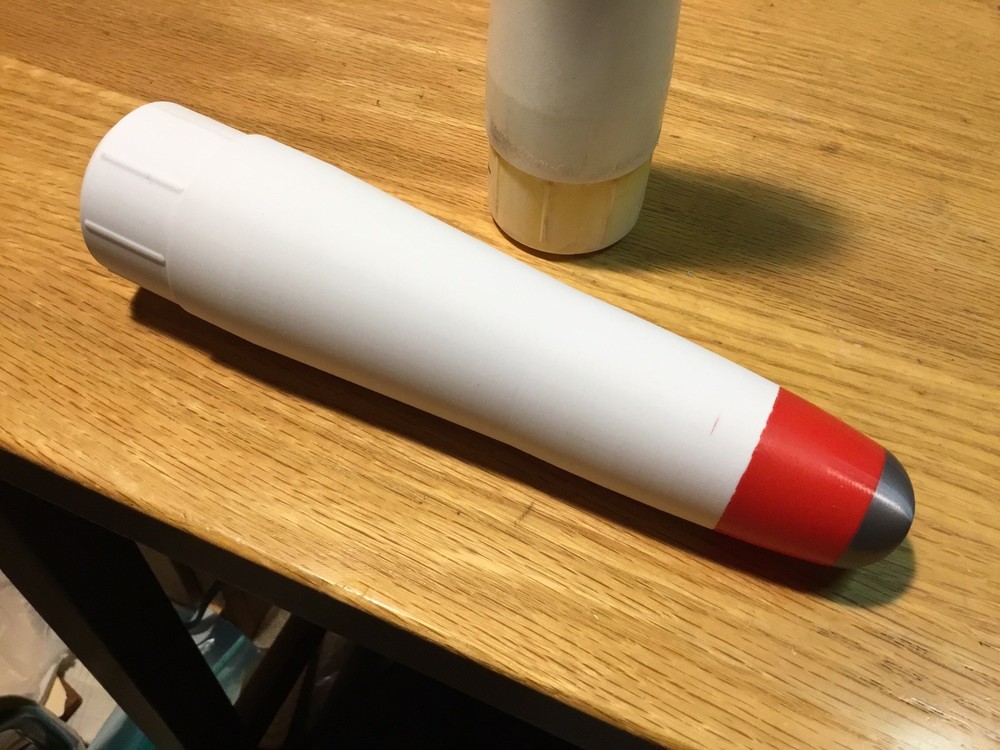 Estes Python #2129 Replacement Nose Cone And Center Plug Pre-painted