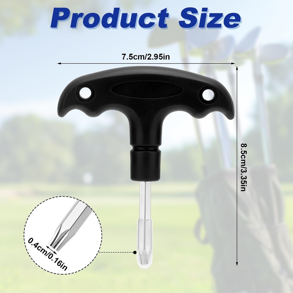 NQEUEPN Adjustable Golf Wrench With Plastic Handle - Stainless Medium, Black