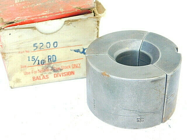USED BALAS 3PC. MASTER COLLET PADS 15/16" ROUND SMOOTH