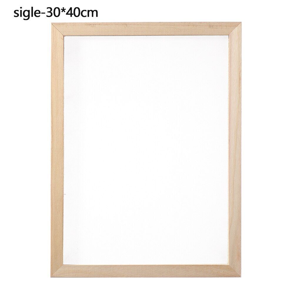 Multi-size Paper Making Molds- Screen Learning Wood Handcraft Gift Mesh Mold 1pc