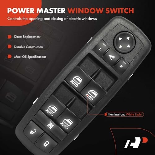 Master Power Window Switch Compatible with Chrysler Pacifica 2017-2021 V6