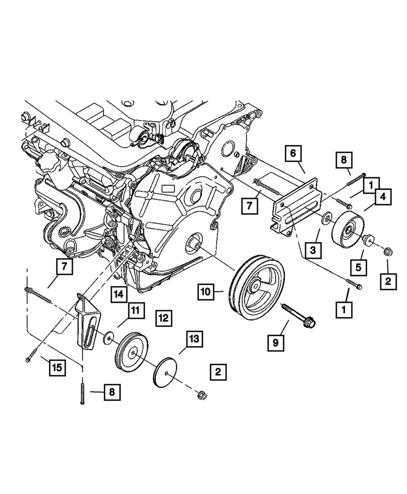Genuine Mopar Hex Head Locking Bolt Mounting 6502929