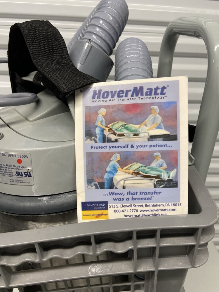 HoverTech HoverMatt AIR200G Air Patient Transfer System Pump with Cart