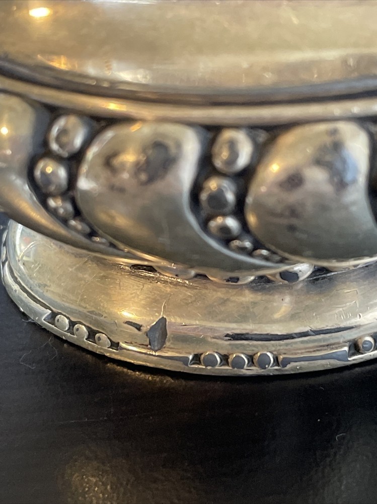 Vintage Ronson Crown Silver Plated Table Top Cigarette Cigar Lighter-Untested