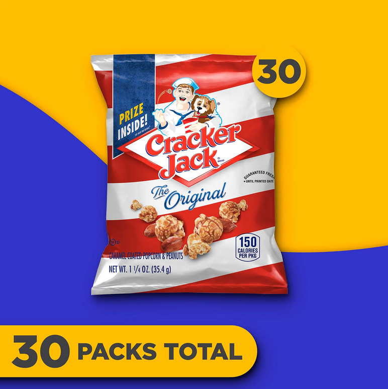 Cracker Jack Original Caramel Coated Popcorn and Peanuts (1.25 oz., 30 pk.)