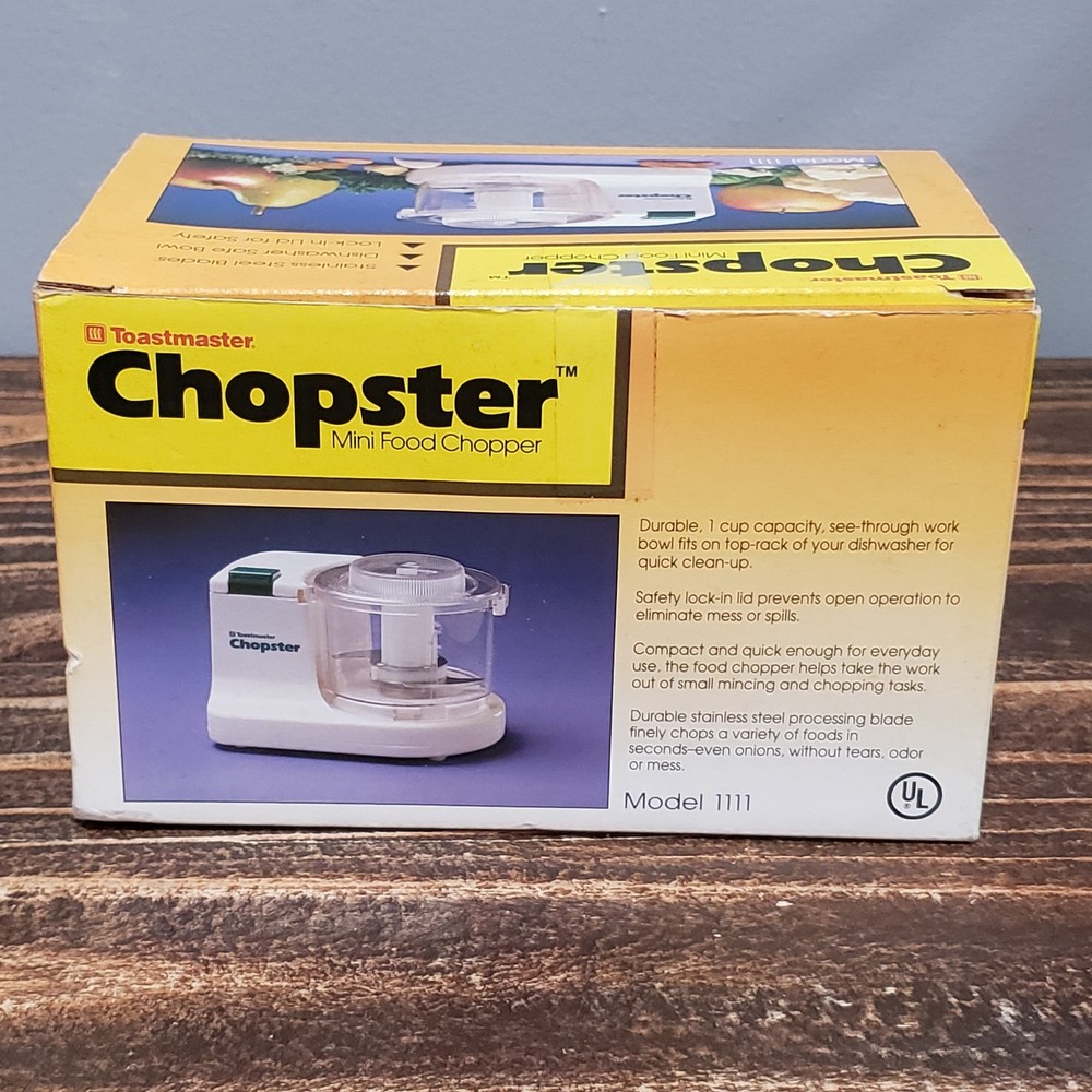 Toastmaster Chopster Personal Food Processor New Open Box