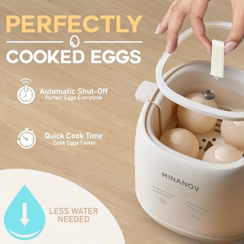 Egg Maker - Electric Egg Cooker With Auto Shut Off And Alarm- Egg Maker
