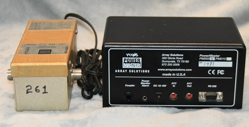 Array Solutions PowerMaster PM-003 Power/SWR Meter With 3KW HF Coupler
