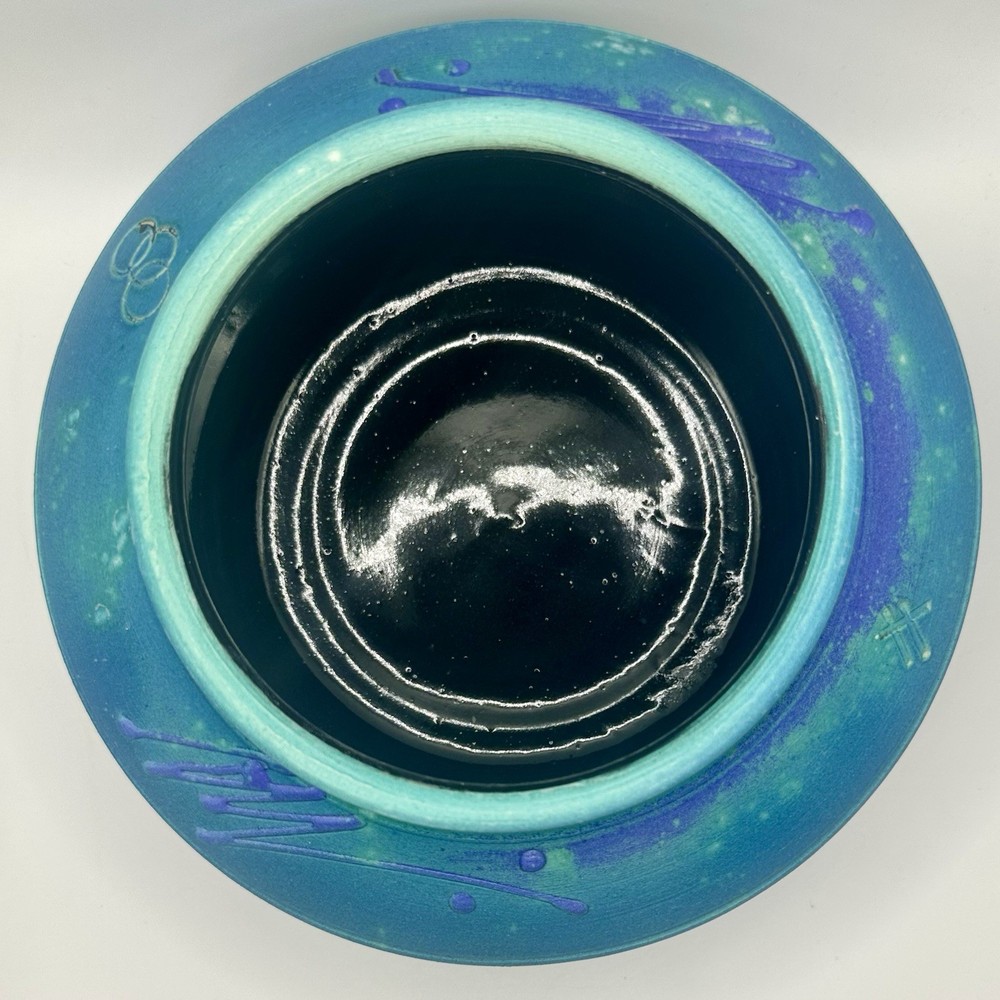 Handmade Marked Studio Pottery Incense/Smudge Bowl Glazed Incense Holder Boho