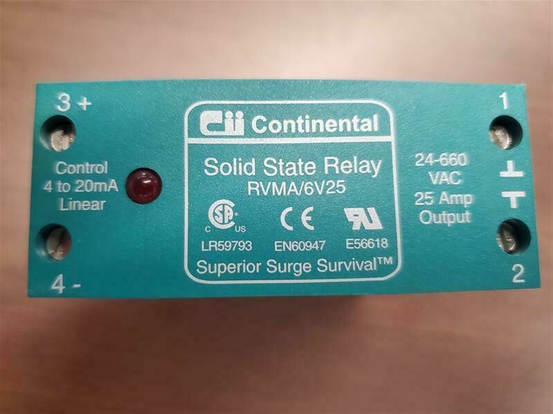 Cii Continental RVMA-6V25 Control Units