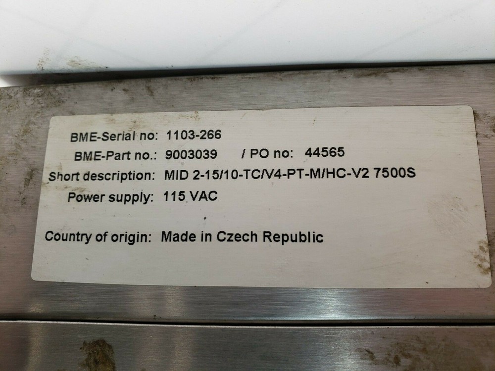 BADGERMETER MAGNETOFLOW SANITARY ELECTROMAGNETIC FLOW METER 115 VAC MODEL 7500S