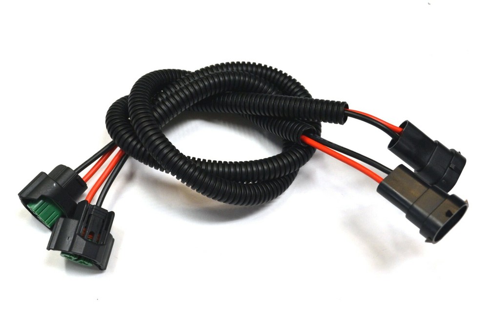 Extension Wire P C H11 Two Harness Head Light Bulb Low Beam Replace Connector