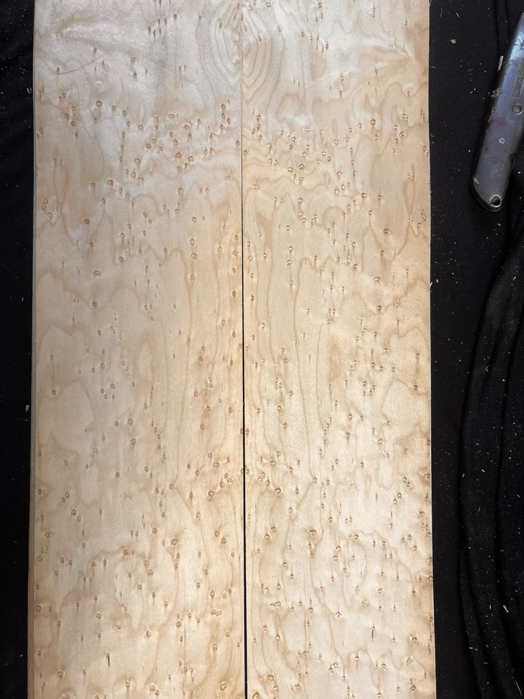 Bookmatched Set Birdseye Maple Veneer Raw