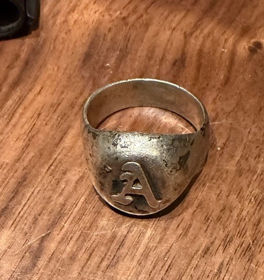 925 Sterling Silver Custom Initial Signet Ring – Personalized Engraved Letter Ri