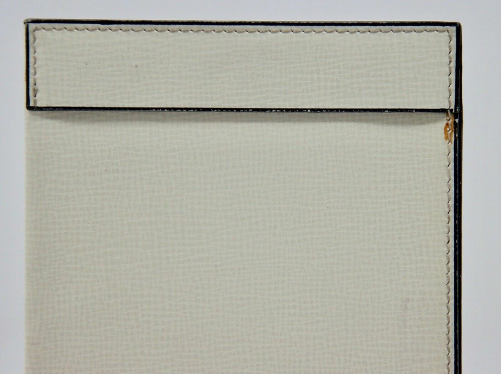 VALEXTRA White Leather Document / Passport Holder - ITALY