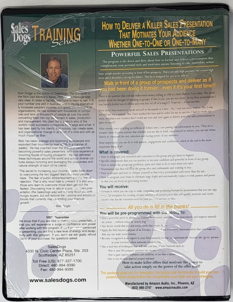 Powerful Sales Presentations by Blair Singer - CD format