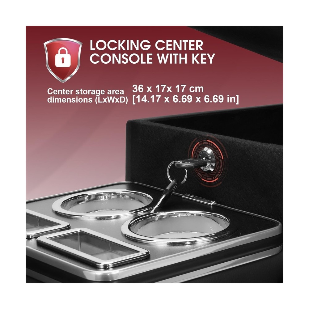 Center Console - Fit For Minivans SUVs - Middle Van w/ Locking