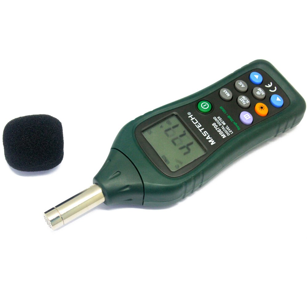 Mastech MS6708 LCD Digital Sound Level Meter Decibel Tester Meter