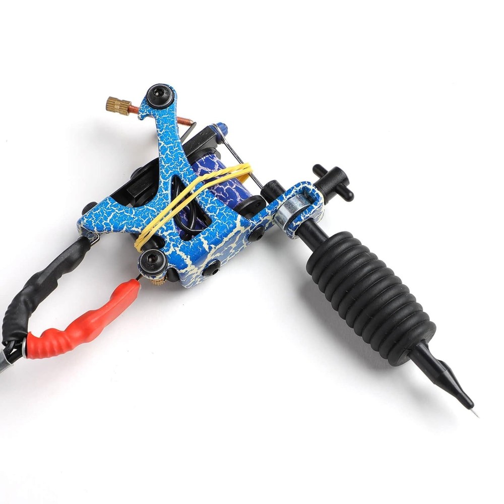Professional Tattoo Machine Kit 4 Machines 54 Inks Power Supply