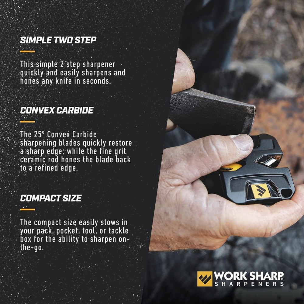 Work Sharp Portable Pivot Knife Sharpener, WSEDCPVT EDC Black