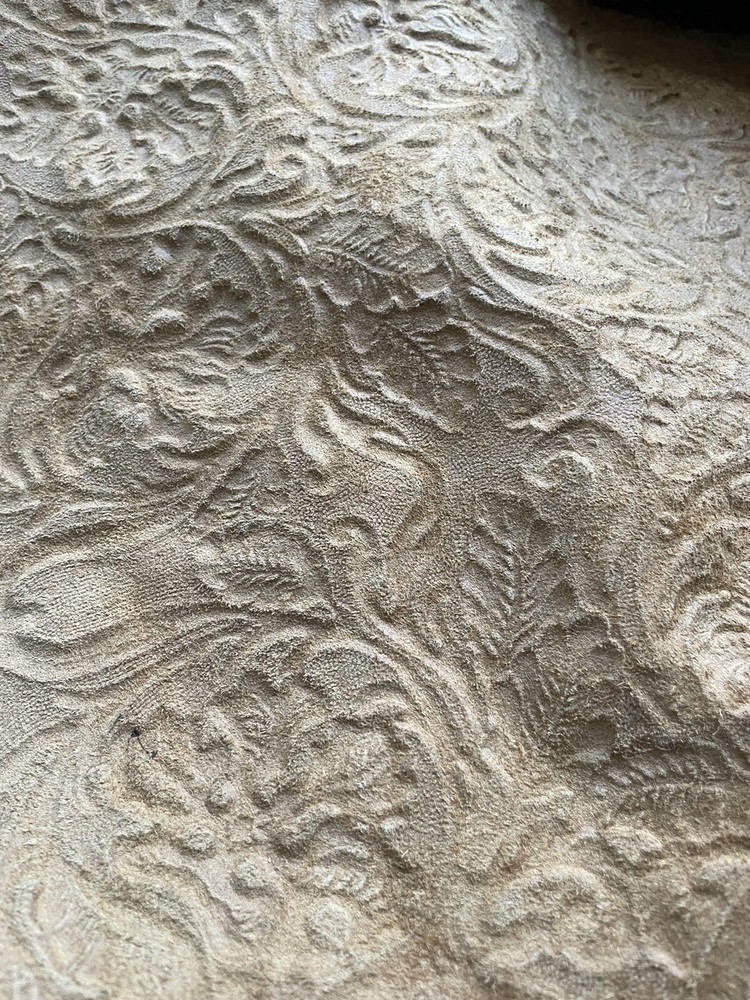 Embossed Leather Cowboy Tool Indios - Leather Sheets Sold by Square Foot