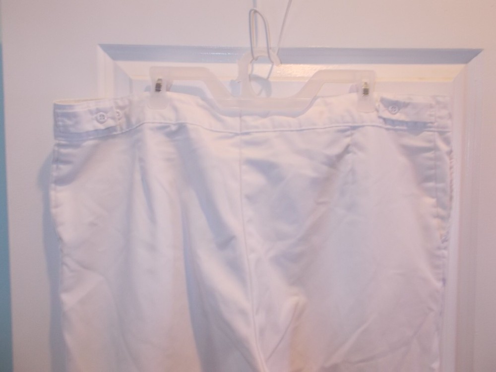 Cintas Men's Size 45X27 White Uniform Work Pants