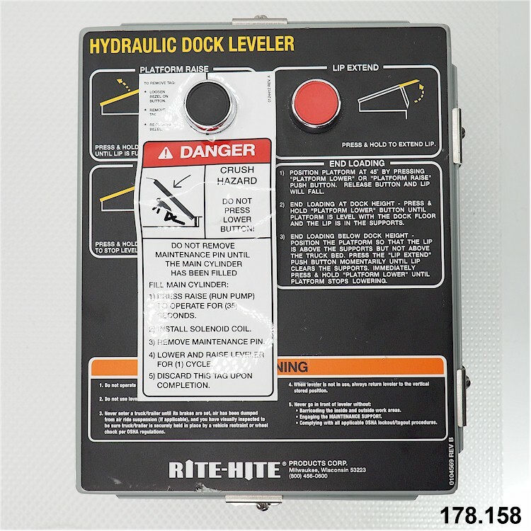 NEW Rite-Hite 178.158 Hydraulic Dock Lever Control Panel *OPEN BOX!