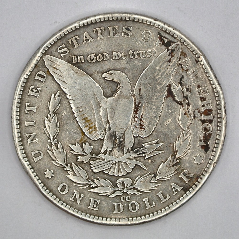1890-CC Morgan Silver Dollar