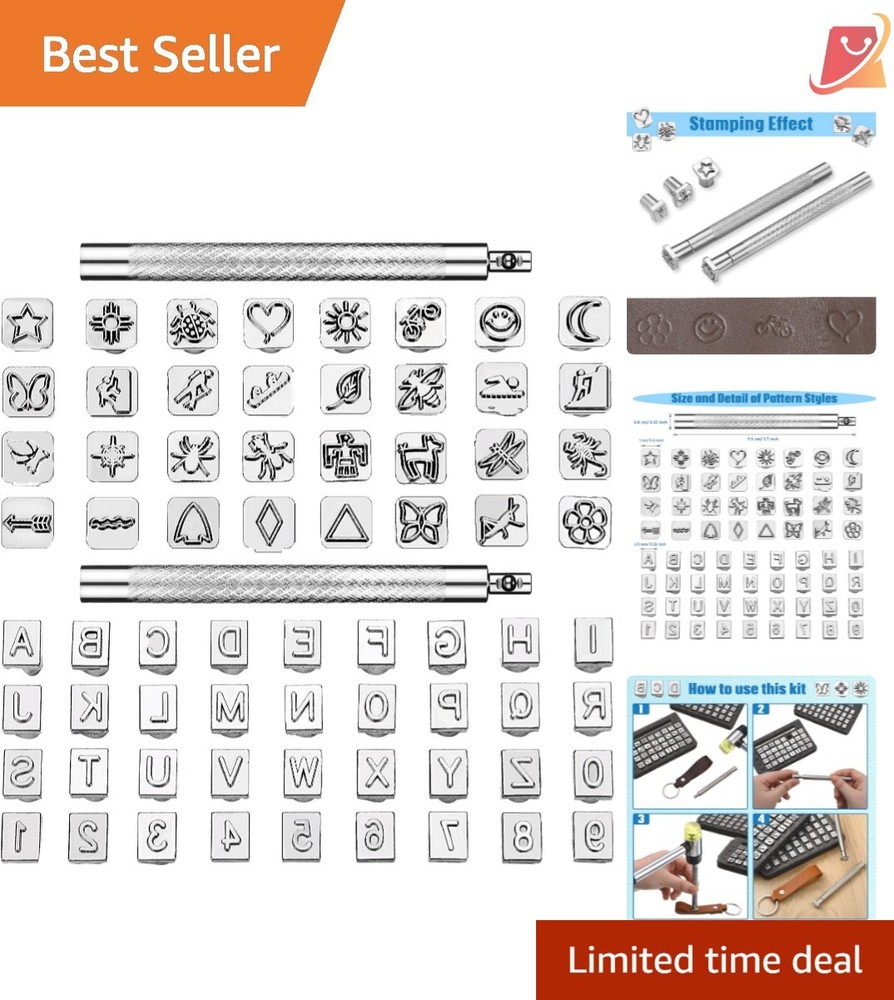 Complete Leather Stamping Set: 70 Tools for Personalized Craft Projects
