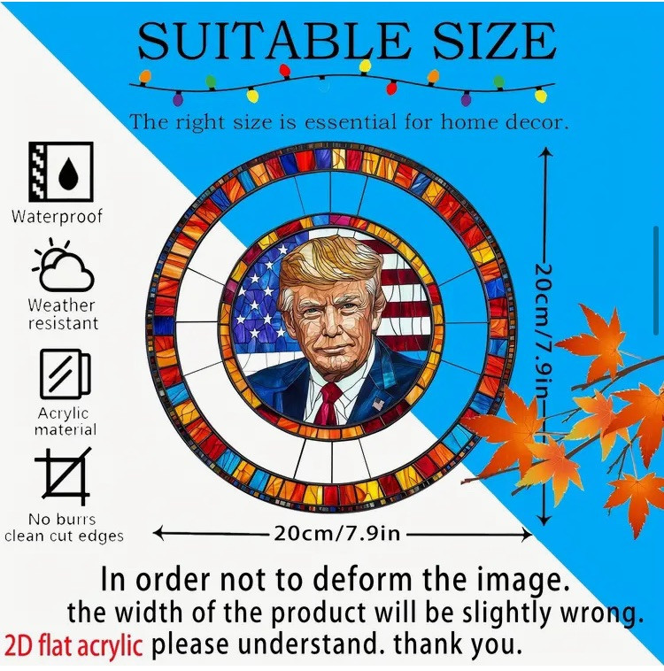 Trump Acrylic Sun Catcher