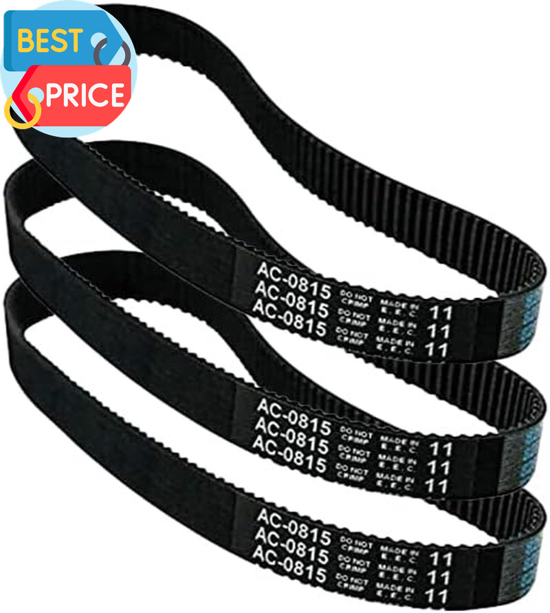 3 Pack AC-0815 Air Compressor Belt for Devilbiss Porter Cable Sear...