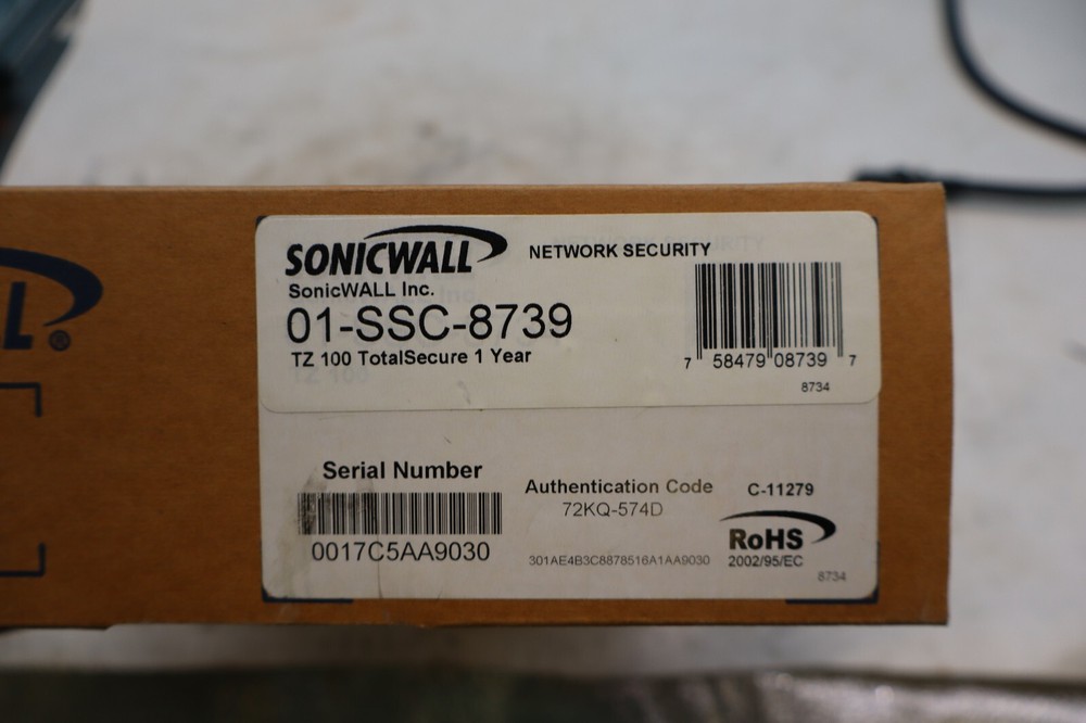 SonicWall TZ 100 01-SSC-8739 Network Security