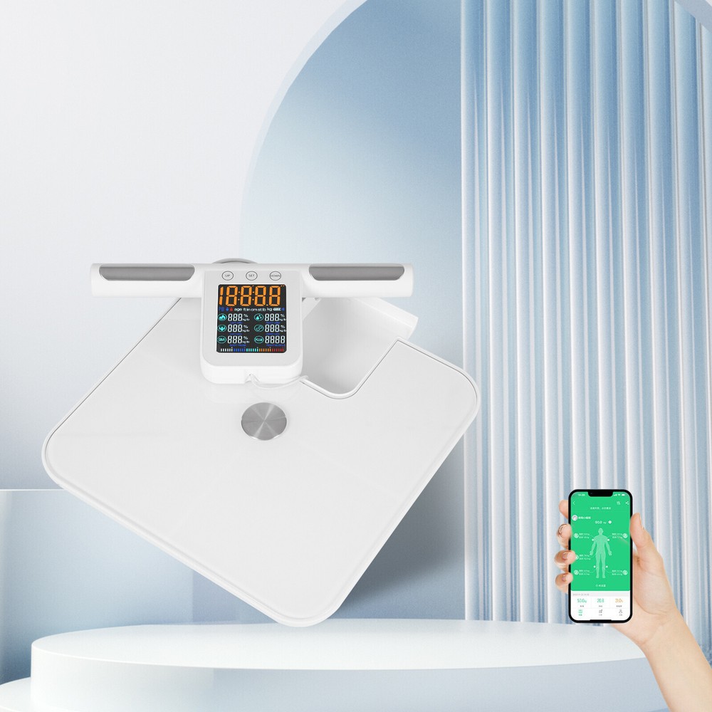 8 Electrode Smart Body Fat Scale with App - Body Composition Analyzer