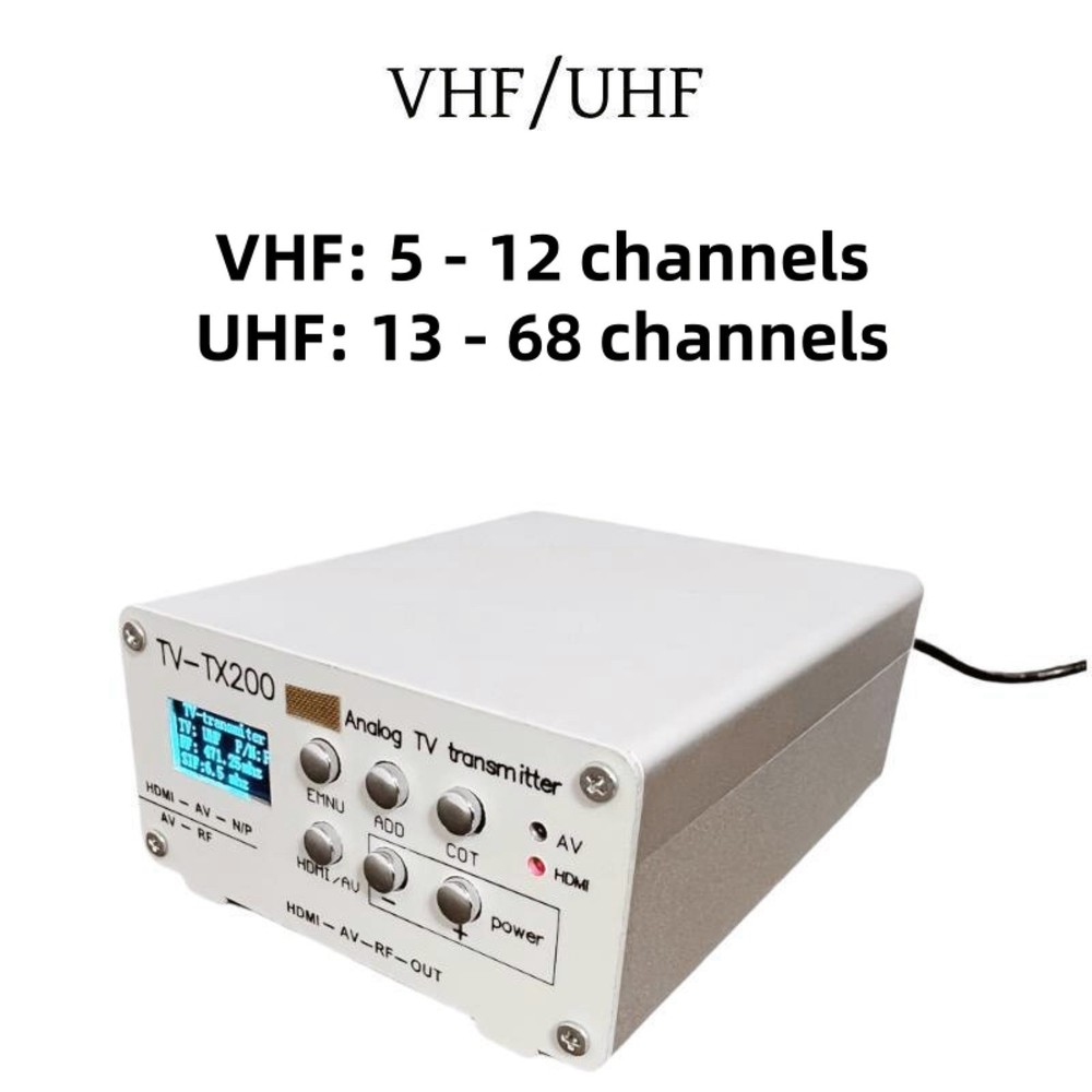 VHF/UHF Analog TV Transmitter Support HD/AV Input Analog Signal Transmitter