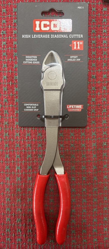 ICON 11” High Leverage Diagonal Cutter Offset Angled Jaw New