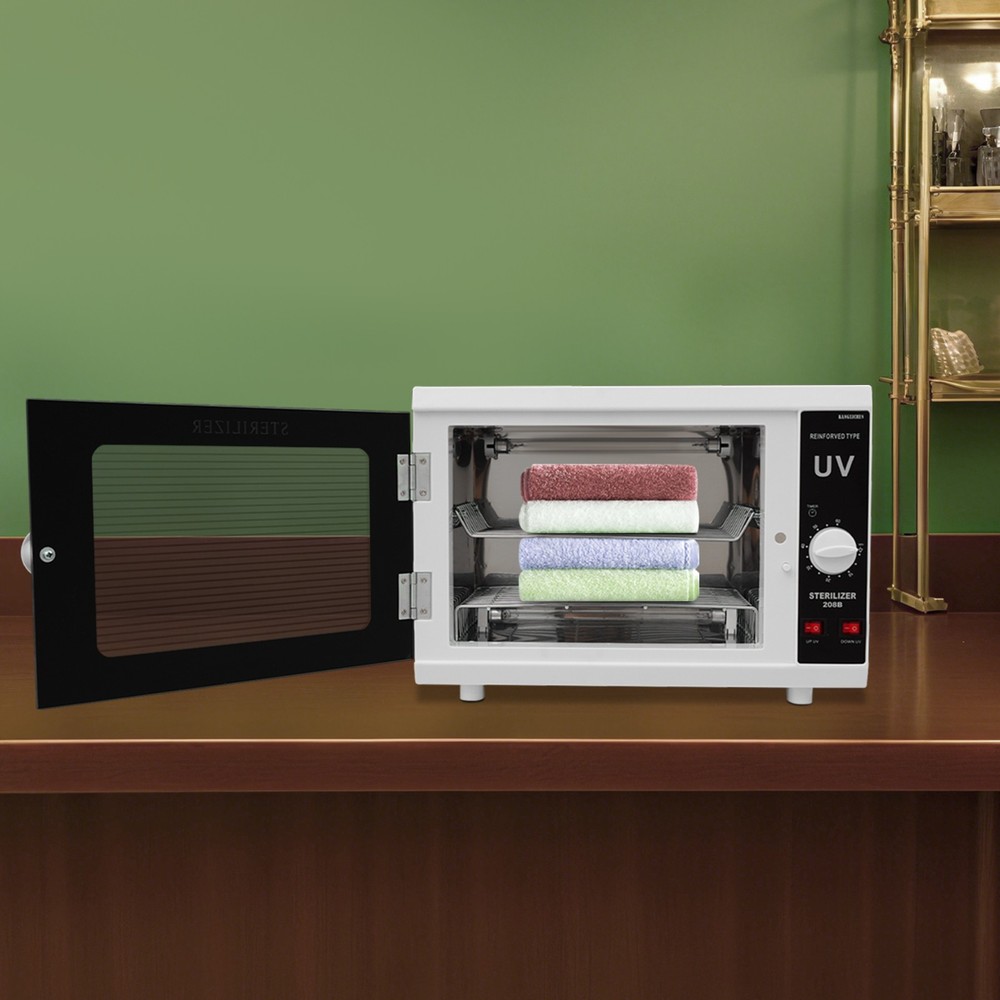 Dual UV Sterilizer Cabinet with Timer - Large Capacity & Safety Features