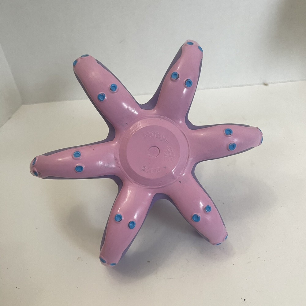 Nuby Floating Purple Octopus 2010 Interactive Rubber Bath Toy